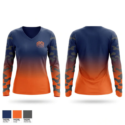 Capps Academy 13U- Jones Women's Long Sleeve V-neck Shirt - 1
