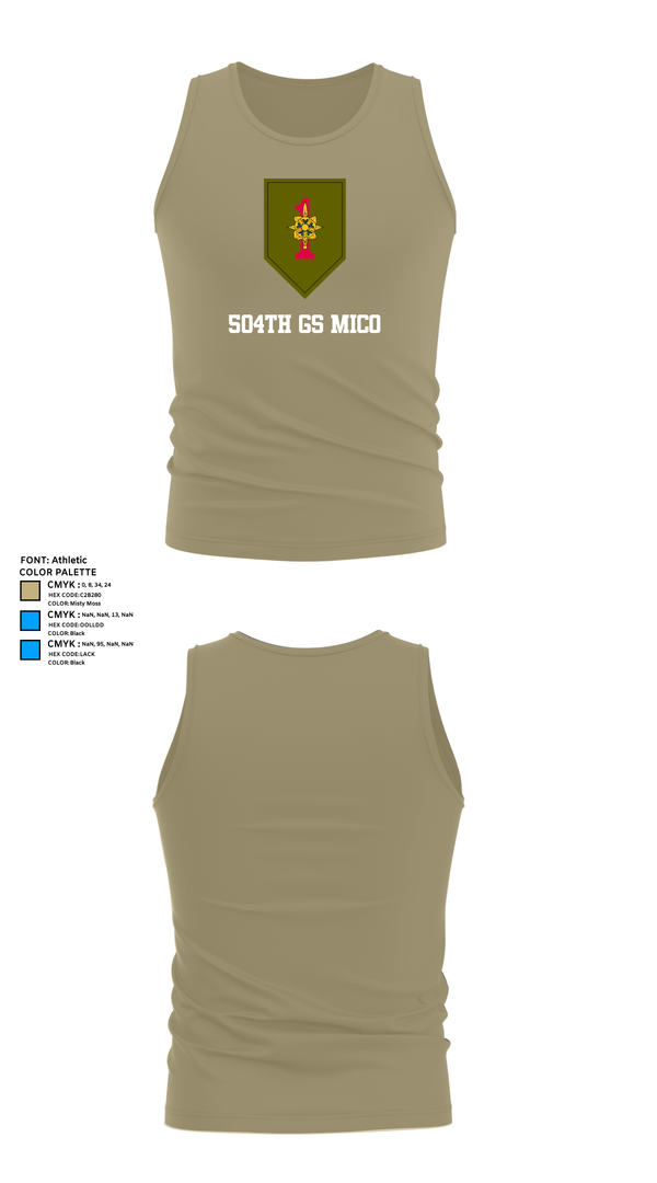 Tank Top, 504th GS MICO, , Teamtime, Team time, sublimation, custom sports apparel, team uniforms, spirit wear, spiritwear, sports uniforms, custom shirts, team store, custom team store, fundraiser sports, apparel fundraiser