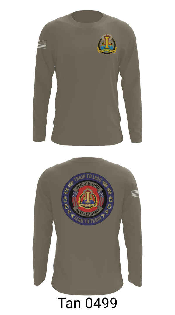 Long Sleeve Performance Shirt, Henry H. Lind NCO Academy, Army, Teamtime, Team time, sublimation, custom sports apparel, team uniforms, spirit wear, spiritwear, sports uniforms, custom shirts, team store, custom team store, fundraiser sports, apparel fundraiser