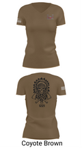 1221st Route Clearance Co. 10953211 Women's Short Sleeve V-neck Shirt - 8