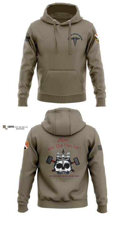 205th HHC MEDICAL SECTION 83176220 Hoodie - 2