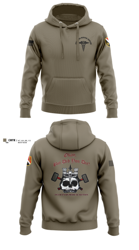 Hoodie, 205th HHC MEDICAL SECTION, , Teamtime, Team time, sublimation, custom sports apparel, team uniforms, spirit wear, spiritwear, sports uniforms, custom shirts, team store, custom team store, fundraiser sports, apparel fundraiser