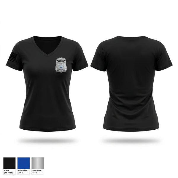 Womens Short Sleeve Vneck Shirt, Westland Police Department, Police, Teamtime, Team time, sublimation, custom sports apparel, team uniforms, spirit wear, spiritwear, sports uniforms, custom shirts, team store, custom team store, fundraiser sports, apparel fundraiser