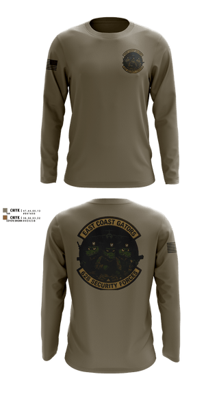 Long Sleeve Performance Shirt, 628 Security Forces, Air Force, Teamtime, Team time, sublimation, custom sports apparel, team uniforms, spirit wear, spiritwear, sports uniforms, custom shirts, team store, custom team store, fundraiser sports, apparel fundraiser