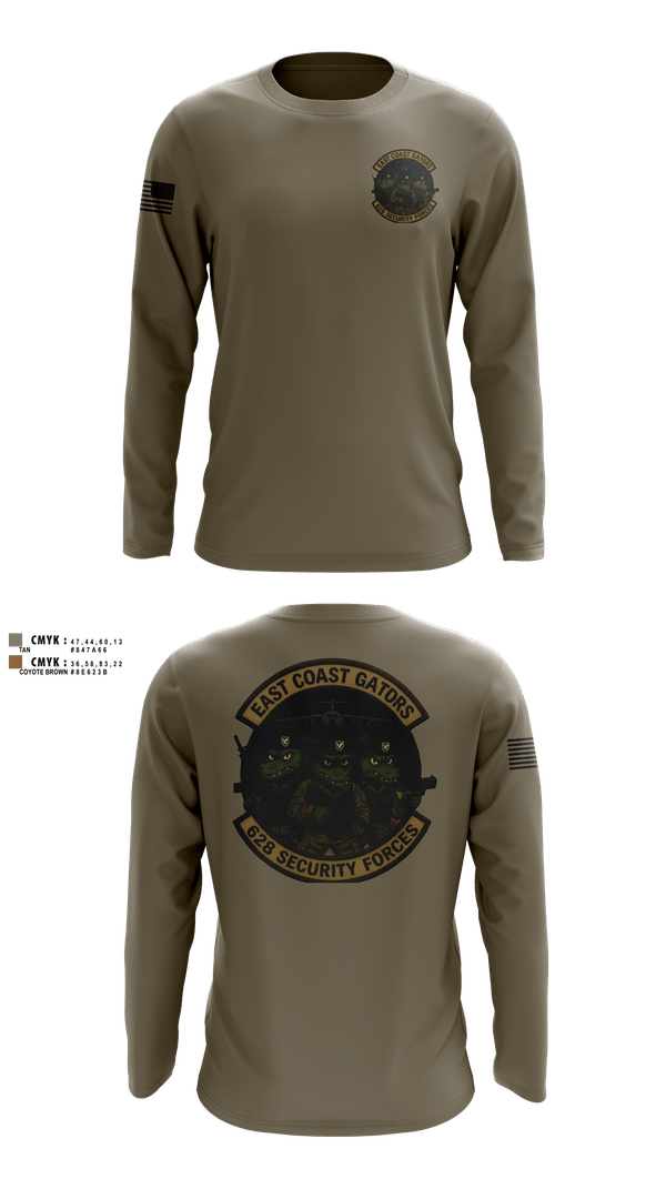 Long Sleeve Performance Shirt, 628 Security Forces, Air Force, Teamtime, Team time, sublimation, custom sports apparel, team uniforms, spirit wear, spiritwear, sports uniforms, custom shirts, team store, custom team store, fundraiser sports, apparel fundraiser