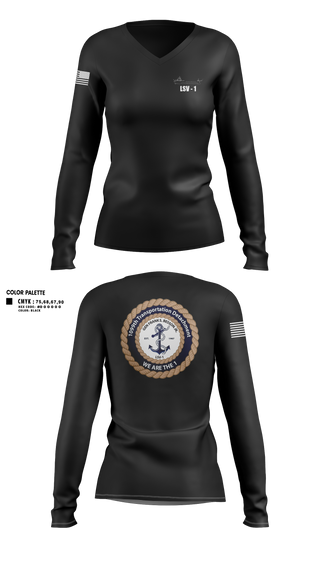 Womens Long Sleeve Vneck Shirt, 1099th TD, Army, Teamtime, Team time, sublimation, custom sports apparel, team uniforms, spirit wear, spiritwear, sports uniforms, custom shirts, team store, custom team store, fundraiser sports, apparel fundraiser