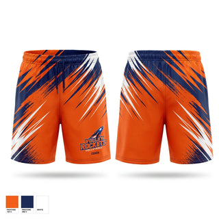 Athletic Shorts With Pockets, Volley Rockets, Women's Volleyball, Teamtime, Team time, sublimation, custom sports apparel, team uniforms, spirit wear, spiritwear, sports uniforms, custom shirts, team store, custom team store, fundraiser sports, apparel fundraiser