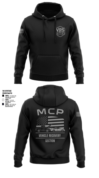 Hoodie, Vehicle Recovery Section, Police, Teamtime, Team time, sublimation, custom sports apparel, team uniforms, spirit wear, spiritwear, sports uniforms, custom shirts, team store, custom team store, fundraiser sports, apparel fundraiser
