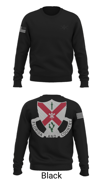 C Co 1-124 Rifle Company 57736053 Crew Neck Sweatshirt - 24