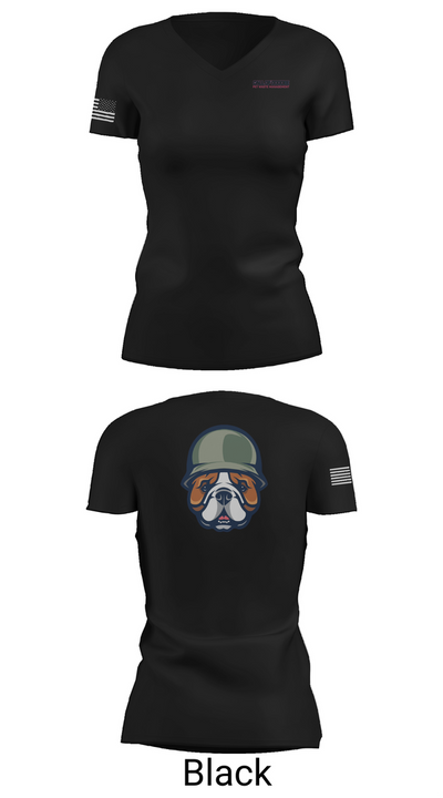 Indy Radio Platoon 10234991 Women's Short Sleeve V-neck Shirt - 28