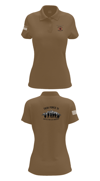 1-185th IN BN 23098536 Women's Short Sleeve Performance Polo  - 14