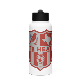 TX HEAT 2370396 Stainless Steel Water Bottle with a Straw Lid