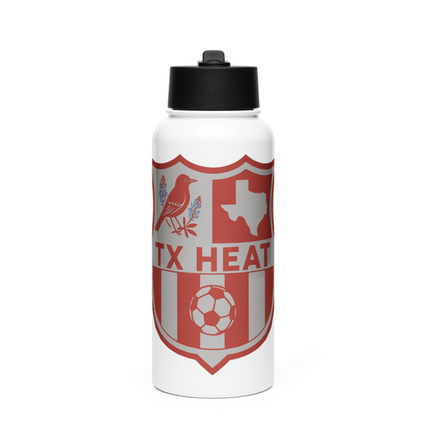 TX HEAT 2370396 Stainless Steel Water Bottle with a Straw Lid
