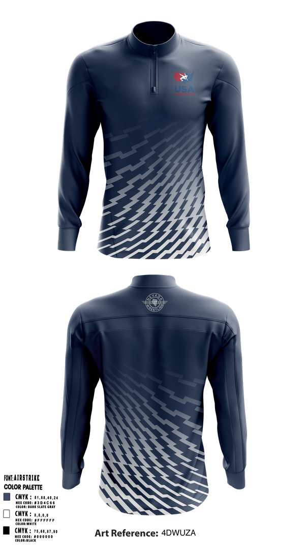 Quarter Zip Jacket, Nevada Elite Wrestling, Wrestling, Teamtime, Team time, sublimation, custom sports apparel, team uniforms, spirit wear, spiritwear, sports uniforms, custom shirts, team store, custom team store, fundraiser sports, apparel fundraiser