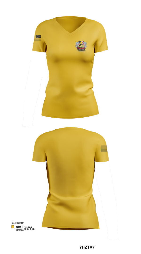 Womens Short Sleeve Vneck Shirt, Kings Bay PMT, , Teamtime, Team time, sublimation, custom sports apparel, team uniforms, spirit wear, spiritwear, sports uniforms, custom shirts, team store, custom team store, fundraiser sports, apparel fundraiser