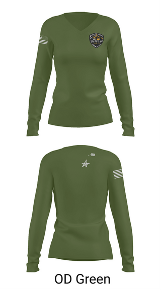 Womens Long Sleeve Vneck Shirt, USS WASP, , Teamtime, Team time, sublimation, custom sports apparel, team uniforms, spirit wear, spiritwear, sports uniforms, custom shirts, team store, custom team store, fundraiser sports, apparel fundraiser