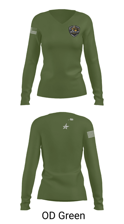 USS WASP 47898646 Women's Long Sleeve V-neck Shirt - 54