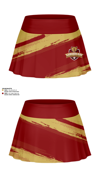 Skort, Carvers Bay Cheer, Cheer, Teamtime, Team time, sublimation, custom sports apparel, team uniforms, spirit wear, spiritwear, sports uniforms, custom shirts, team store, custom team store, fundraiser sports, apparel fundraiser