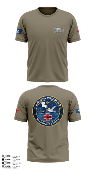 Short Sleeve Performance Shirt, Louisiana State Guard, Army, Teamtime, Team time, sublimation, custom sports apparel, team uniforms, spirit wear, spiritwear, sports uniforms, custom shirts, team store, custom team store, fundraiser sports, apparel fundraiser