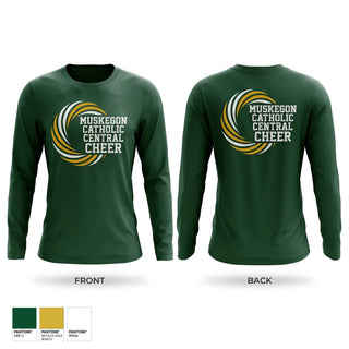 Long Sleeve Performance Shirt, Muskegon Catholic Central Cheer, Cheer, Teamtime, Team time, sublimation, custom sports apparel, team uniforms, spirit wear, spiritwear, sports uniforms, custom shirts, team store, custom team store, fundraiser sports, apparel fundraiser