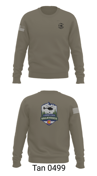 D Co 3-140th AVN 89038545 Crew Neck Sweatshirt - 62