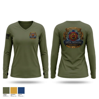Womens Long Sleeve Vneck Shirt, Georgetown county water rescue, Fire Department, Teamtime, Team time, sublimation, custom sports apparel, team uniforms, spirit wear, spiritwear, sports uniforms, custom shirts, team store, custom team store, fundraiser sports, apparel fundraiser