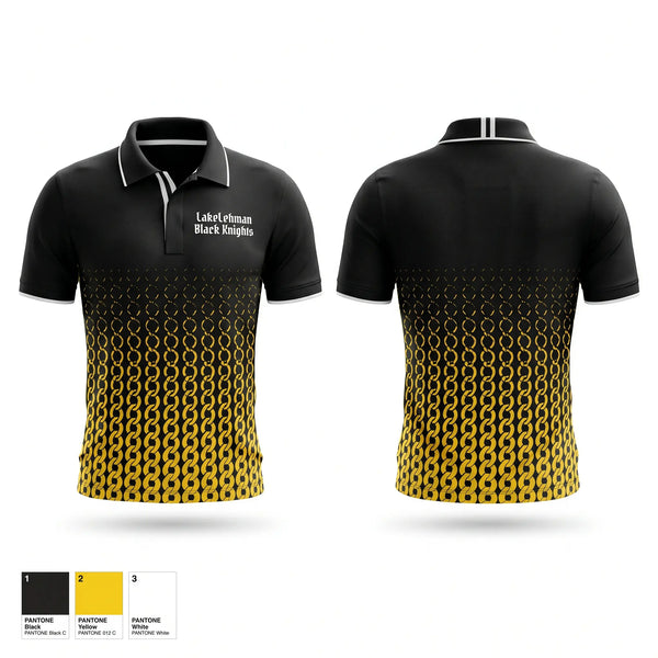 Short Sleeve Performance Polo, Lake-Lehman Black Knights, Men's Basketball, Teamtime, Team time, sublimation, custom sports apparel, team uniforms, spirit wear, spiritwear, sports uniforms, custom shirts, team store, custom team store, fundraiser sports, apparel fundraiser