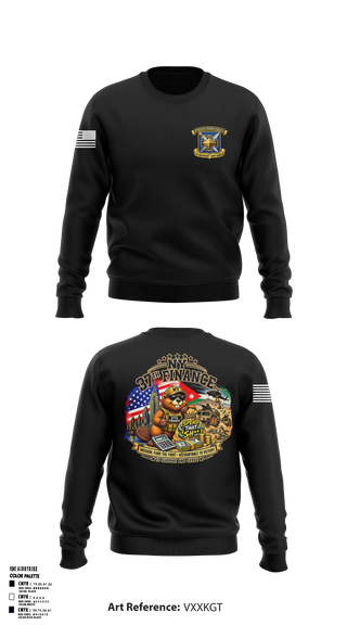 Crew Neck Sweatshirt, 37TH, National Guard, Teamtime, Team time, sublimation, custom sports apparel, team uniforms, spirit wear, spiritwear, sports uniforms, custom shirts, team store, custom team store, fundraiser sports, apparel fundraiser