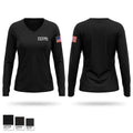 CCFPD Women's Long Sleeve V-neck Shirt - 1