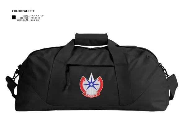 Duffle Bag, 1st Theater Sustainment Command, Army, Teamtime, Team time, sublimation, custom sports apparel, team uniforms, spirit wear, spiritwear, sports uniforms, custom shirts, team store, custom team store, fundraiser sports, apparel fundraiser