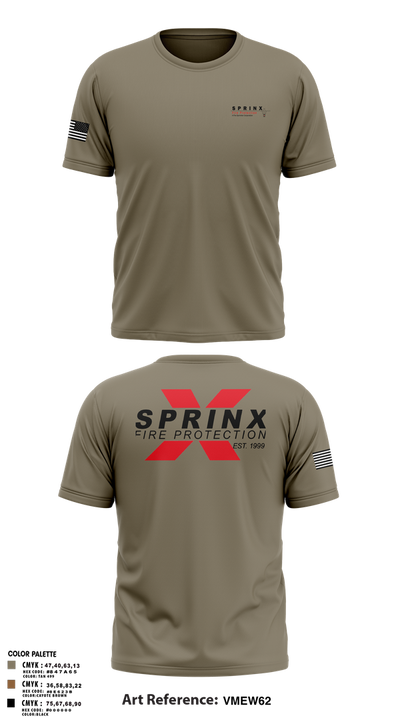 SPRINX FIRE PROTECTION 22334846 Old School Cotton Feel Shirt - 105