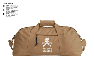 Duffle Bag, DirtBoyz, Air Force, Teamtime, Team time, sublimation, custom sports apparel, team uniforms, spirit wear, spiritwear, sports uniforms, custom shirts, team store, custom team store, fundraiser sports, apparel fundraiser