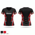 Braves Women's Short Sleeve V-neck Shirt - 1
