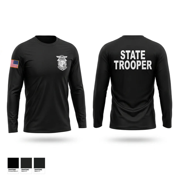 Long Sleeve Performance Shirt, North Carolina highway patrol, Police, Teamtime, Team time, sublimation, custom sports apparel, team uniforms, spirit wear, spiritwear, sports uniforms, custom shirts, team store, custom team store, fundraiser sports, apparel fundraiser