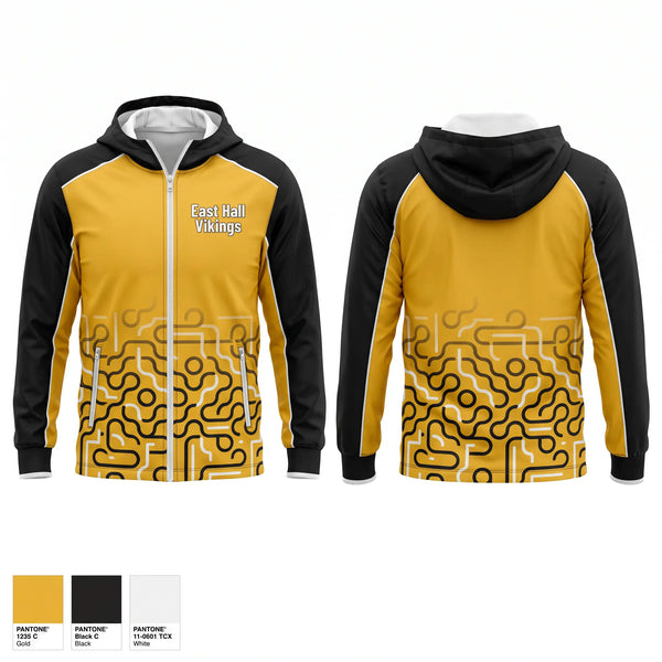 Windbreaker, East Hall Vikings, Softball, Teamtime, Team time, sublimation, custom sports apparel, team uniforms, spirit wear, spiritwear, sports uniforms, custom shirts, team store, custom team store, fundraiser sports, apparel fundraiser