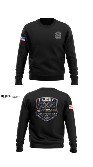 Crew Neck Sweatshirt, Fleet, Police, Teamtime, Team time, sublimation, custom sports apparel, team uniforms, spirit wear, spiritwear, sports uniforms, custom shirts, team store, custom team store, fundraiser sports, apparel fundraiser