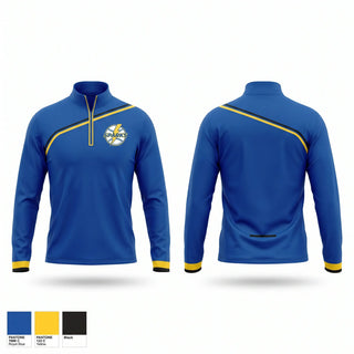 Quarter Zip Jacket, Santa Clara PAL Sparks, Softball, Teamtime, Team time, sublimation, custom sports apparel, team uniforms, spirit wear, spiritwear, sports uniforms, custom shirts, team store, custom team store, fundraiser sports, apparel fundraiser