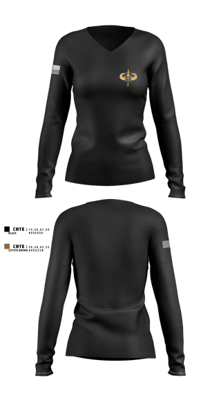 Womens Long Sleeve Vneck Shirt, Barren County TAC Team, , Teamtime, Team time, sublimation, custom sports apparel, team uniforms, spirit wear, spiritwear, sports uniforms, custom shirts, team store, custom team store, fundraiser sports, apparel fundraiser