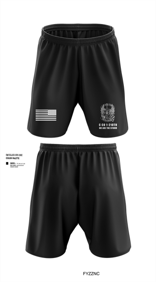 Athletic Shorts With Pockets, C Co 1-210th Crusaders, Army, Teamtime, Team time, sublimation, custom sports apparel, team uniforms, spirit wear, spiritwear, sports uniforms, custom shirts, team store, custom team store, fundraiser sports, apparel fundraiser