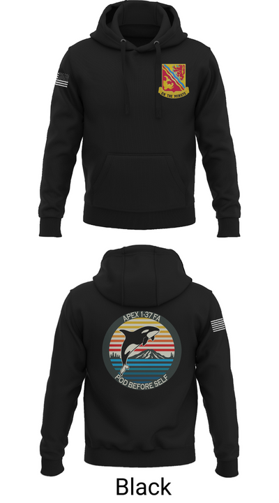 A BTRY, 1-37FAR 4037747 Hoodie - 38