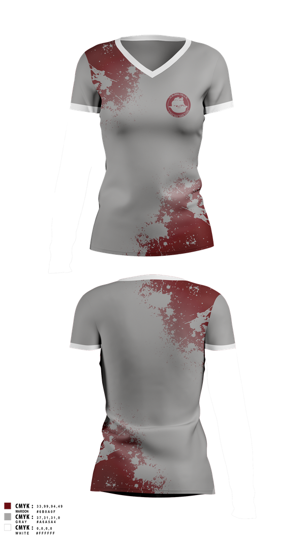 Womens Short Sleeve Vneck Shirt, St. Francis Xavier Academy, , Teamtime, Team time, sublimation, custom sports apparel, team uniforms, spirit wear, spiritwear, sports uniforms, custom shirts, team store, custom team store, fundraiser sports, apparel fundraiser