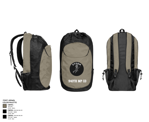 Gear Bag, 940th MP co, National Guard, Teamtime, Team time, sublimation, custom sports apparel, team uniforms, spirit wear, spiritwear, sports uniforms, custom shirts, team store, custom team store, fundraiser sports, apparel fundraiser
