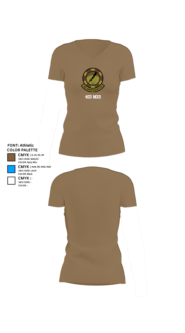 Womens Short Sleeve Vneck Shirt, 403 MXS, , Teamtime, Team time, sublimation, custom sports apparel, team uniforms, spirit wear, spiritwear, sports uniforms, custom shirts, team store, custom team store, fundraiser sports, apparel fundraiser