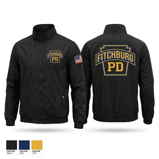 Windbreaker, FITCHBURG PD, Police, Teamtime, Team time, sublimation, custom sports apparel, team uniforms, spirit wear, spiritwear, sports uniforms, custom shirts, team store, custom team store, fundraiser sports, apparel fundraiser