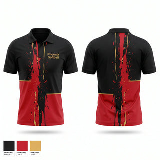 Short Sleeve Performance Polo, Phoenix Softball, Softball, Teamtime, Team time, sublimation, custom sports apparel, team uniforms, spirit wear, spiritwear, sports uniforms, custom shirts, team store, custom team store, fundraiser sports, apparel fundraiser