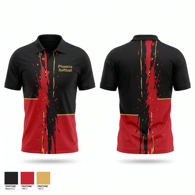 Phoenix Softball Short Sleeve Performance Polo - 1