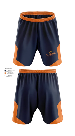 Athletic Shorts With Pockets, Sunrise Senior Living, , Teamtime, Team time, sublimation, custom sports apparel, team uniforms, spirit wear, spiritwear, sports uniforms, custom shirts, team store, custom team store, fundraiser sports, apparel fundraiser