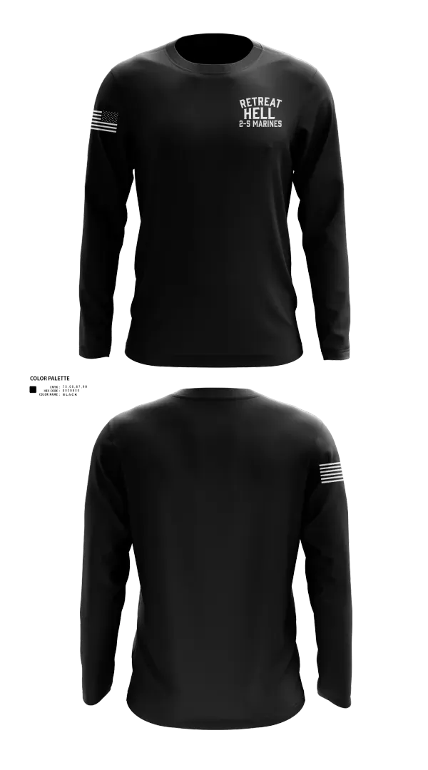 Long Sleeve Performance Shirt, Retreat Hell 2-5 MarinesRetreat Hell 2-5 Marines, Marines, Teamtime, Team time, sublimation, custom sports apparel, team uniforms, spirit wear, spiritwear, sports uniforms, custom shirts, team store, custom team store, fundraiser sports, apparel fundraiser