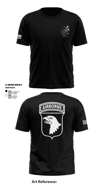 2nd Flt Platoon, B/101 Avn Regt, 101st ABN DIV 10364958 Short Sleeve Performance Shirt - 2