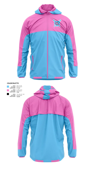 Windbreaker, Carolina lightning, Baseball, Teamtime, Team time, sublimation, custom sports apparel, team uniforms, spirit wear, spiritwear, sports uniforms, custom shirts, team store, custom team store, fundraiser sports, apparel fundraiser